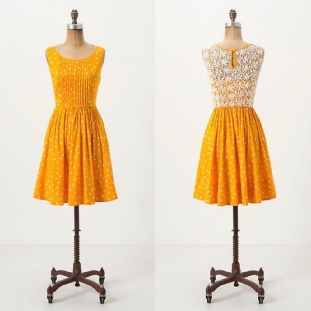 Anthro Moulinette Soeurs Melora Polka Dot Dress 0